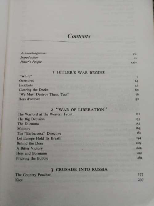 HITLER`S WAR DAVID IRVING  ( World War two  2  Adolf Hitler Hitlers Germany  ) please note condition