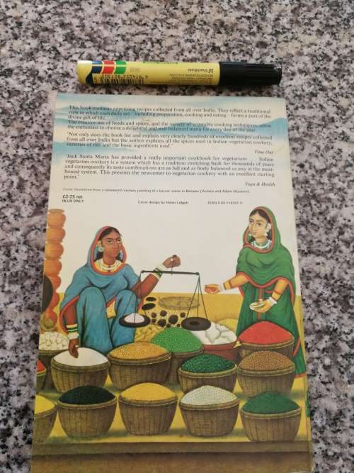 INDIAN VEGETARIAN COOKERY JACK SANTA MARIA  (  cooking )