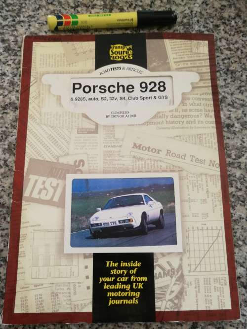 2 BOOKS PORSCHE 928 PERFORMANCE POTFOLIO R M CLARKE  plus ROAD TESTS and ARTICLES TREVOR ALDER