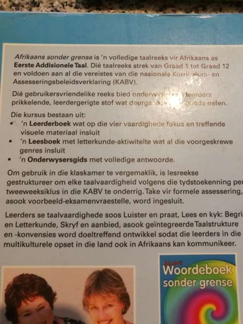 Afrikaans Sonder Grense: Graad 9 en 10: Handboek  ( Eerste Addisionele Taal ) 2 Boeke