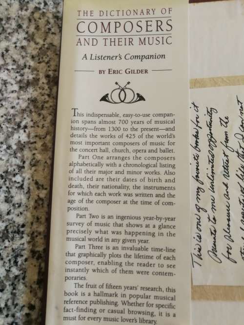 THE DICTIONARY OF COMPOSERS AND THEIR MUSIC ERIC GILDER