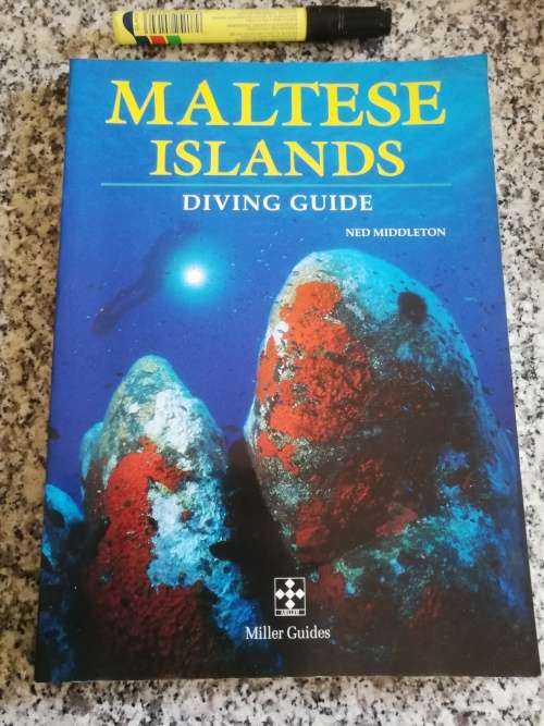 MALTESE ISLANDS DIVING GUIDE NED MIDDLETON  ( skindiving   scuba diving dive  )
