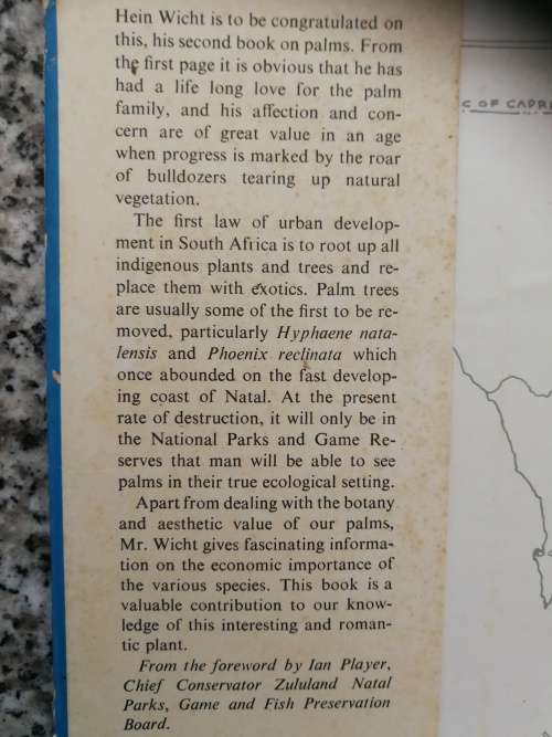 THE INDIGENOUS PALMS OF SOUTHERN AFRICA HEIN WICHT Limited Edition no.819/1000 ( palm trees botany )