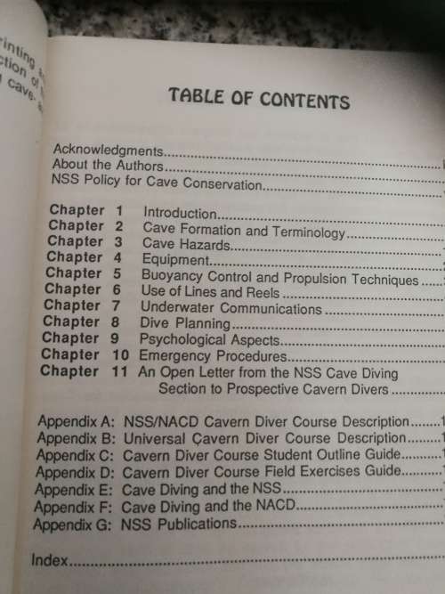NSS CAVERN DIVING MANUAL JOHN L ZUMRICK  et al Cave scuba skindiving diving