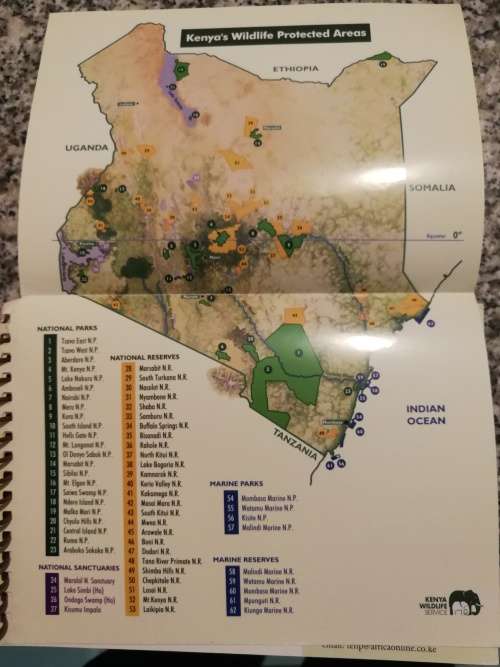 TSAVO WEST NATIONAL PARK KENYA WILDLIFE SERVICE OFFICIAL GUIDE 2003