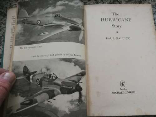 THE HURRICANE STORY PAUL GALLICO First Published 1959 the biography of an aircraft