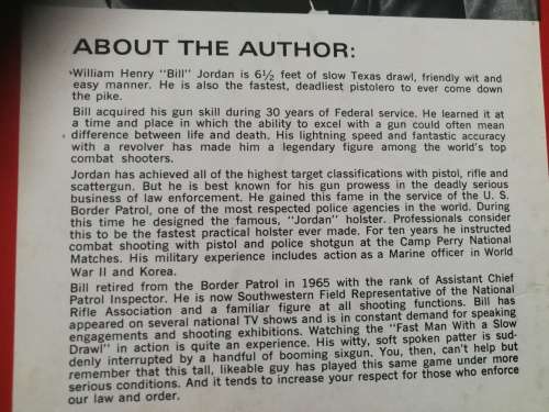 NO SECOND PLACE WINNER by BILL JORDAN  ( the way and means to stay alive when using guns in combat