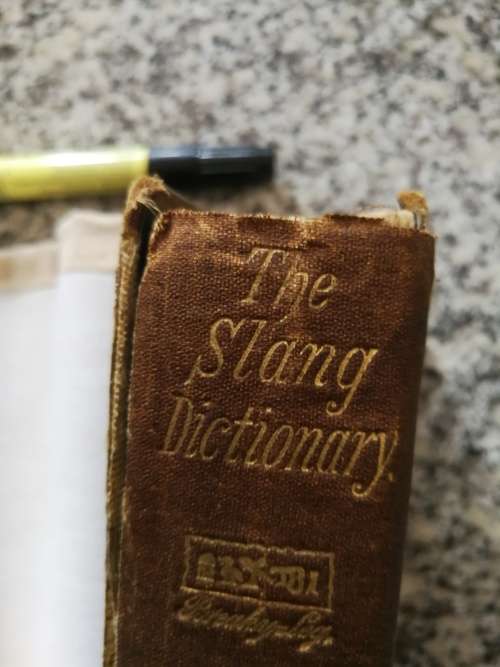 THE SLANG DICTIONARY Etymological Historical and Anecdotal CHATTO and WINDUS 1874