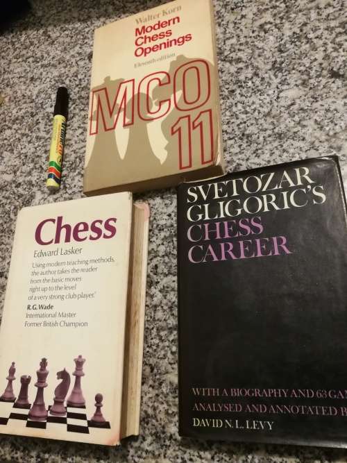 3 Books on CHESS  by Walter Korn Edward Lasker and Svetozar Gligoric
