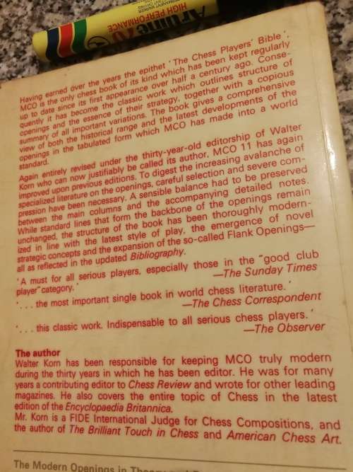 3 Books on CHESS  by Walter Korn Edward Lasker and Svetozar Gligoric