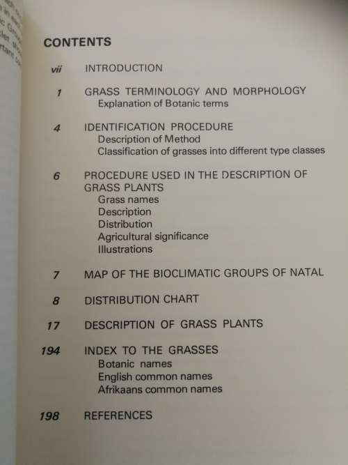 COMMON VELD AND PASTURE GRASSES OF NATAL N M TAINTON BRANSBY BOOYSEN (  farming grass