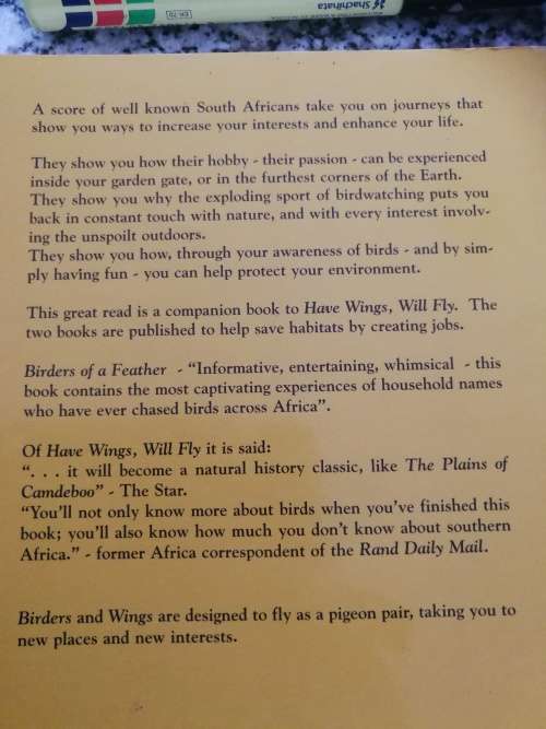 BIRDERS OF A FEATHER ed HARVEY TYSON Authors & Experts Personalities & Poets ( bird watching birds