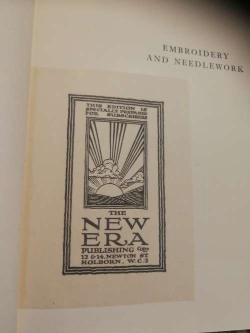 EMBROIDERY & NEEDLEWORK by GLADYS WIDSOR FRY Textbook on Design King`s Prize Designer sewing