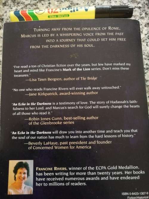 3 FRANCINE RIVERS 3 Books MARK of the LION SERIES  TRILOGY Books 1 2 and 3 ( complete )