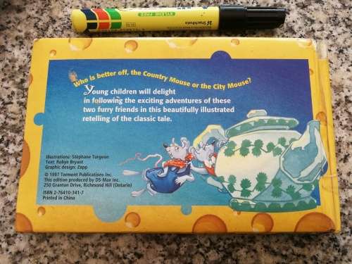 THE COUNTRY MOUSE AND CITY MOUSE ( One of Aesop`s classic tales  children book stories )
