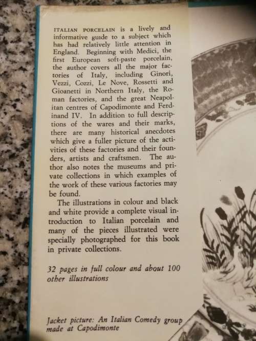 ITALIAN PORCELAIN PLEASURES AND TREASURE FRANCESCO STAZZI  ( 1967 )