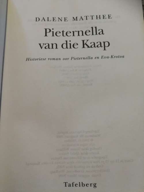 DALENE MATTHEE PIETERNELLA VAN DIE KAAP  ( Afrikaans )