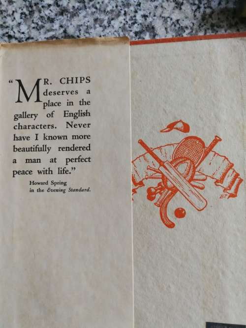 TO YOU MR. CHIPS JAMES HILTON A Chapter of Autobiography and some more Stories 1938