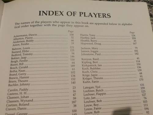 DOC CRAVAN`S TRIBUTE THE LEGENDS OF SPRINGBOK RUGBY 1889 - 1989 Editor K CLAYTON