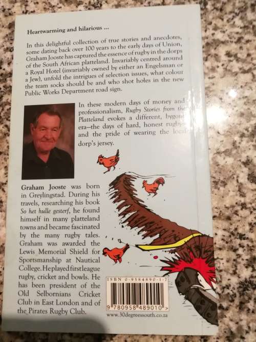 RUGBY STORIES FROM THE PLATTERLAND GRAHAM JOOSTE