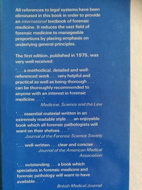 FORENSIC MEDICINE A GUIDE TO PRINCIPLES  I GORDON H A SHAPIRO