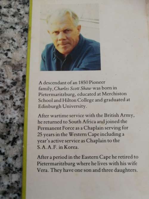 STORIES FROM THE KARKLOOF HILLS CHARLES SCOTT SHAW KwaZulu Natal Midlands History see description