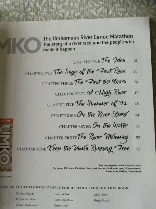 UMKO 50 Years The UMKOMAAS RIVER CANOE MARATHON   canoeing paddling history