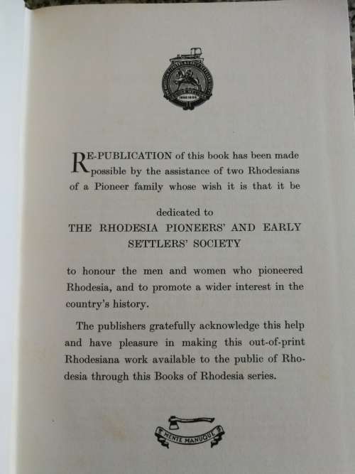 THE DOWNFALL OF LOBENGULA  Cause History and Effect of the Matabeli War W A WILLS L T COLLINGRIDGE