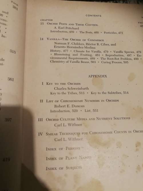 THE ORCHIDS A SCIENTIFIC SURVEY CARL L WITHNER  ORCHID Plants Botany