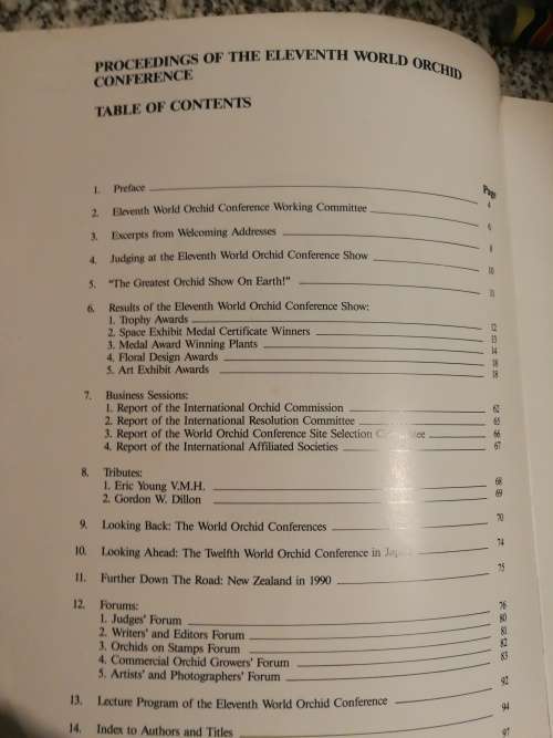 PROCEEDINGS OF THE ELEVENTH WORLD ORCHID CONFERENCE KIAT W TAN  orchids Plants Botany