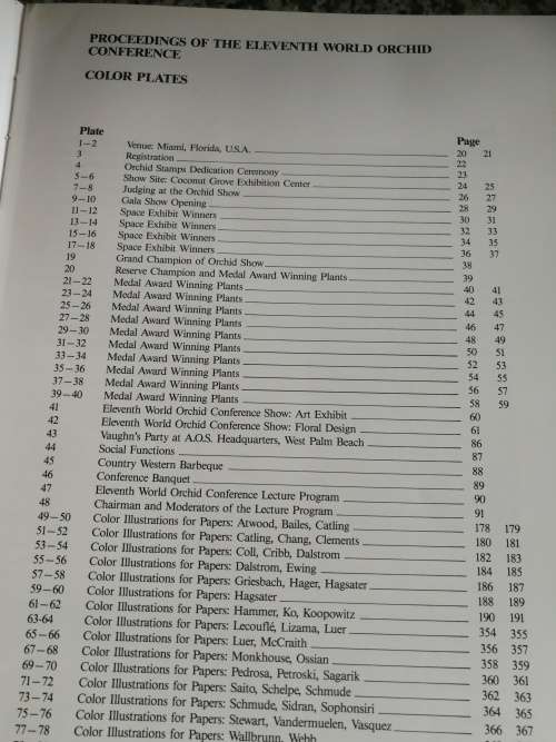 PROCEEDINGS OF THE ELEVENTH WORLD ORCHID CONFERENCE KIAT W TAN  orchids Plants Botany