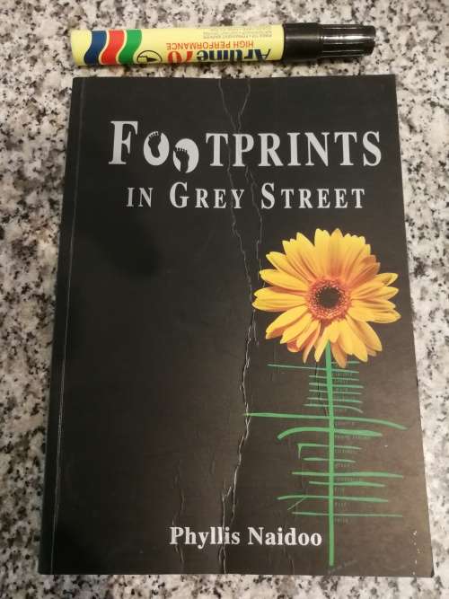 FOOTPRINTS IN GREY STREET PHYLLIS NAIDOO  ( Grey St. Durban ) KZN KwaZulu Natal
