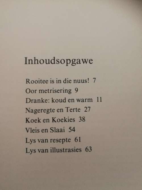 Afrikaans 80 ROOITEE WONDERS ROOIBOSTEEBEHEERRAAD  CLANWILLIAM Tweede Uitgawe 1979 (  Resepte )