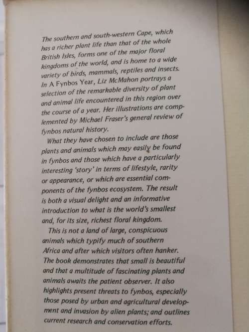 A FYNBOS YEAR Illustrated by LIZ McMAHON  with Text by MICHAEL FRASER ( wild flowers )