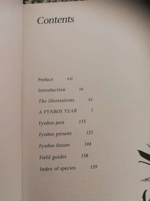 A FYNBOS YEAR Illustrated by LIZ McMAHON  with Text by MICHAEL FRASER ( wild flowers )