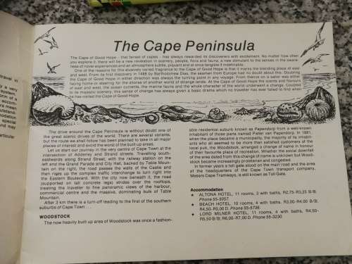 THE CAPE PENINSULA T V BULPIN TREASURY of TRAVEL SERIES NO. 14 MOBIL