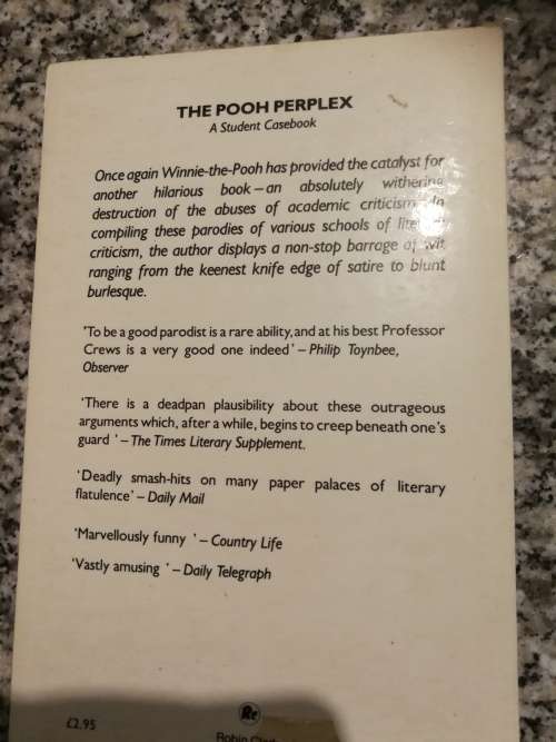 THE POOH PERPLEX FREDERICK C CREWS A Student Casebook