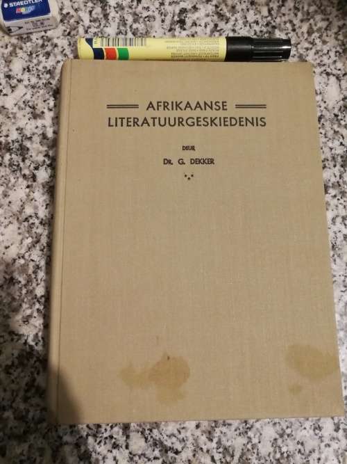 AFRIKAANSE LITERATUURGESKEIDENIS deur Dr. G DEKKER  1937 ( Afrikaans Literatuur geskiedenis )