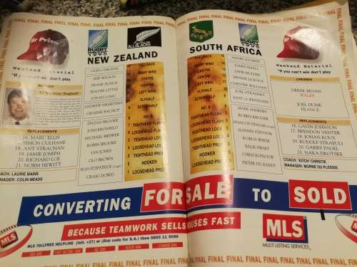 1995 Rugby World Cup New Zealand vs South Africa