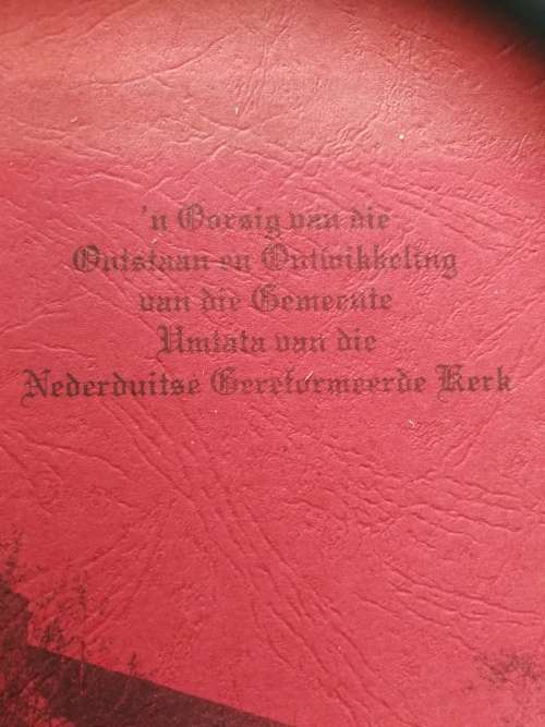 NEDERDUITSE GEREFORMEERDE KERK UMTATA `n OORSIG VAN DIE ONTASTAAN en ONTWIKKELING 1980 NG KERK