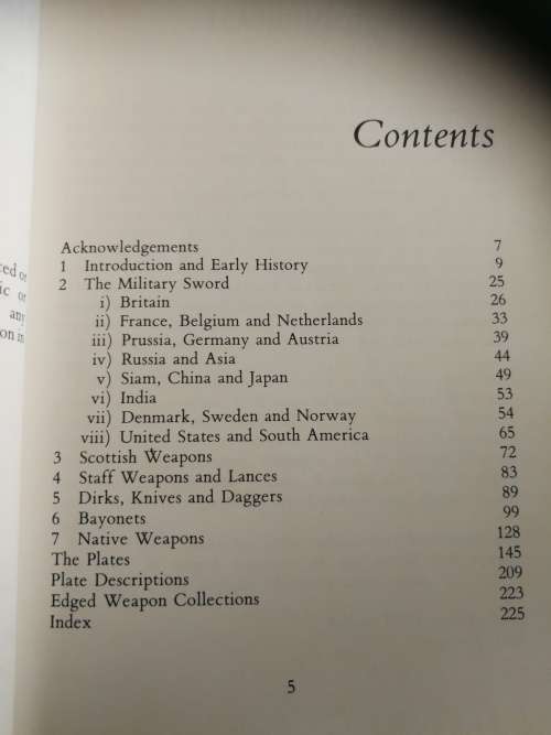 SWORDS Including other edged weapons ROBERT WILKINSON LATHAM ( 1 chapter Bayonets