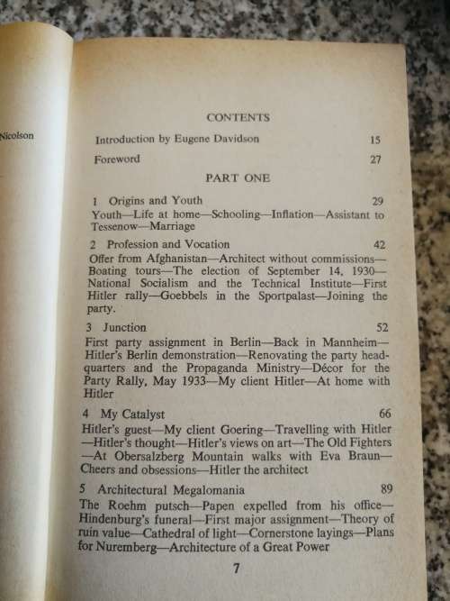 INSIDE THE THIRD REICH ALBERT SPEER A Definitive account of Nazi Germany Hitler`s Armaments Minister
