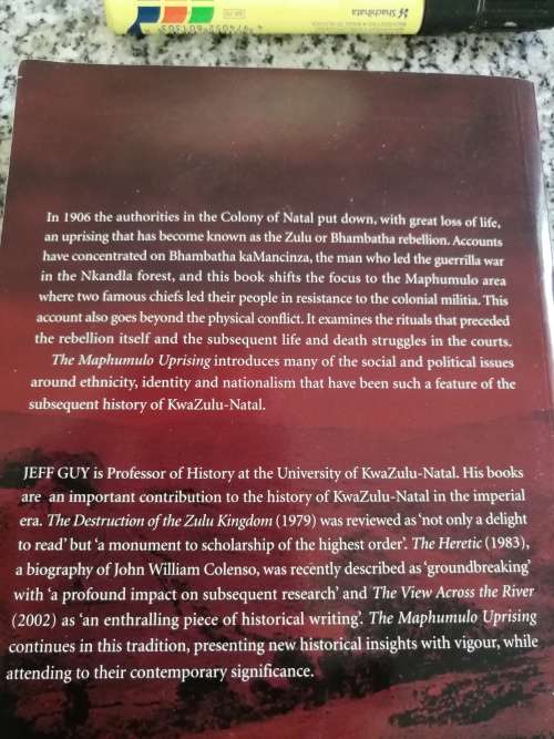THE MAPHUMULO UPRISING War Law and Ritual in the Zulu Rebellion  JEFF GUY