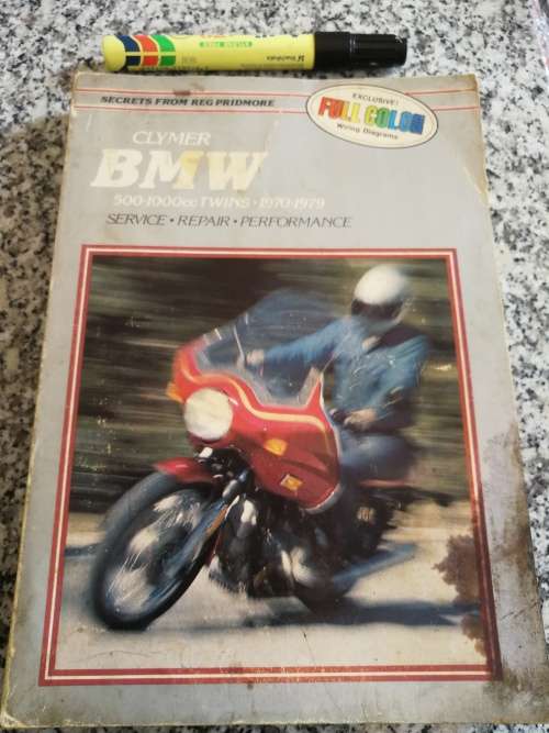 CLYMER BMW 500 - 1000 cc TWINS 1970 - 1979 Service Repair Performance Motorcycle  ( note condition )