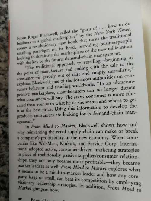 FROM MIND TO MARKET Reinventing the RETAIL SUPPLY CHAIN ROGER D BLACKWELL