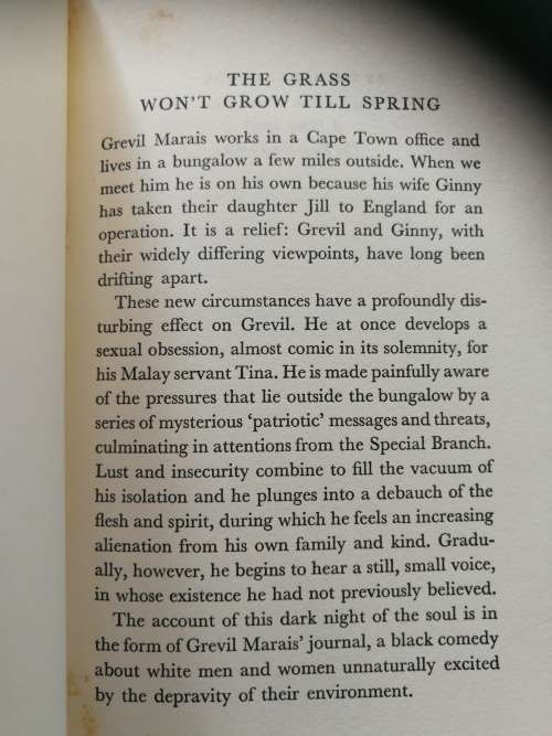 THE GRASS WON`T GROW TILL SPRING DAVID LYTTON (  wont )