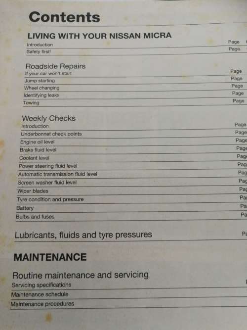 HAYNES NISSAN MICRA 1993 TO 2002 K  to 52 registration  Service and Repair Manual