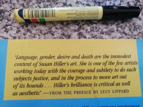 THINKING ABOUT ART CONVERSATIONS WITH SUSAN HILLER Ed. BARBARA EINZIG