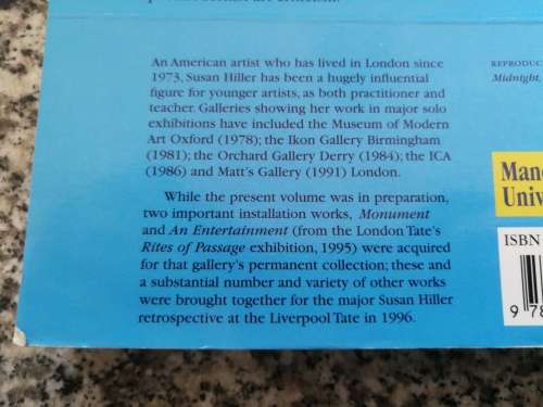 THINKING ABOUT ART CONVERSATIONS WITH SUSAN HILLER Ed. BARBARA EINZIG
