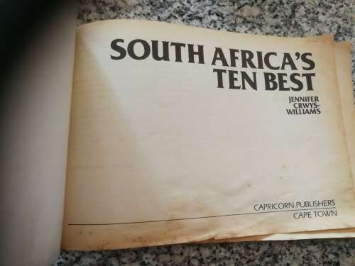 SOUTH AFRICAN`S TEN BEST JENNIFER CRWYS-WILLIAMS 1987 (  South African large and small events )